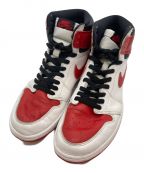 NIKEナイキ）の古着「AIRJORDAN1 RETRO HIGHOG Heritage」｜ホワイト×レッド