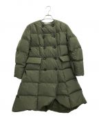 BORDERS at BALCONYボーダーズアットバルコニー）の古着「DOUBLE BUTTONED DOWN COAT」｜オリーブ