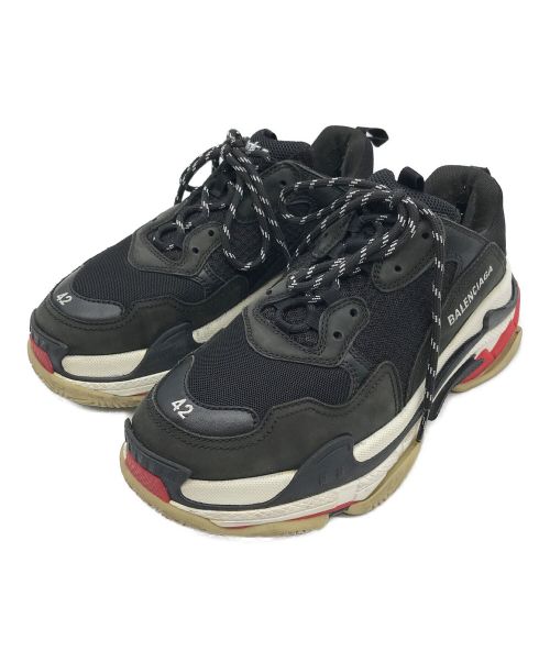 BALENCIAGA（バレンシアガ）BALENCIAGA (バレンシアガ) TRIPLE S ブラック サイズ:27.5の古着・服飾アイテム