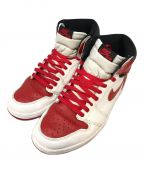 NIKEナイキ）の古着「AIR JORDAN 1 RETRO HIGH OG」｜ホワイト×レッド