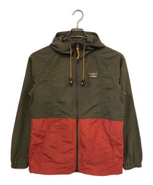 L.L.Bean（エルエルビーン）L.L.Bean (エルエルビーン) ナイロンジャケット カーキ×オレンジ サイズ:Mの古着・服飾アイテム