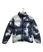 SUPREME×THE NORTH FACEシュプリーム×ザ ノース フェイス）の古着「Bleached Denim Print Nuptse Jacket」｜インディゴ