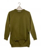 COMME des GARCONS×Lochaven Of Scotlandコムデギャルソン×ロックエーベン オブ スコットランド）の古着「SIDE SLIT KNIT SWEATER」｜グリーン