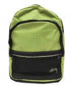 stussyステューシー）の古着「RIPSTOP NYLON BACKPACK」｜グリーン