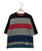 PAUL SMITHポールスミス）の古着「HERRINGBONE BORDER Tee」｜マルチカラー