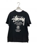 stussyステューシー）の古着「World Tour Tee」｜ブラック