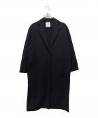 CLANEクラネ）の古着「DOUBLE CROSS CHESTER COAT」｜ネイビー