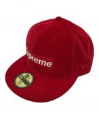 SUPREME×New Eraシュプリーム×ニューエラ）の古着「コーデュロイボックスロゴキャップ」｜レッド