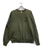 SOFFE SWEATSソフィ スウェット）の古着「ミリタリー USMC プリントスウェット」｜カーキ