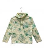 KITHキス）の古着「Seersucker Vintage Roses Adler Hoodie」｜イエロー