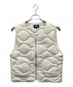 stussyステューシー）の古着「Recycled Nylon Liner Vest」｜ホワイト