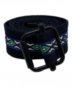 stussyステューシー）の古着「WOVEN TAPED WEB BELT」｜ブラック