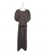 HER LIP TOハーリップトゥ）の古着「Portofino Belted Check Dress」｜ブラウン