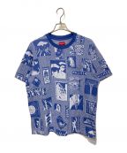 SUPREMEシュプリーム）の古着「Heaven Jacquard S/S Top」｜ブルー