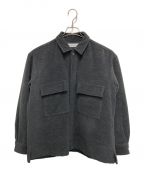 UNIVERSAL PRODUCTS.ユニバーサルプロダクツ）の古着「ANGORA WOOL MILITARY SHIRT BLOUSON」｜グレー