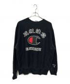 Champion REVERSE WEAVE×BlackEyePatchチャンピオン リバース ウィーブ×ブラックアイパッチ）の古着「REVERSE WEAVE CREW NECK SWEATSHIRT」｜ブラック