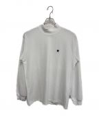 Needlesニードルズ）の古着「L／S Mock Neck Tee - Poly Jersey / モックネックTシャツ」｜ホワイト