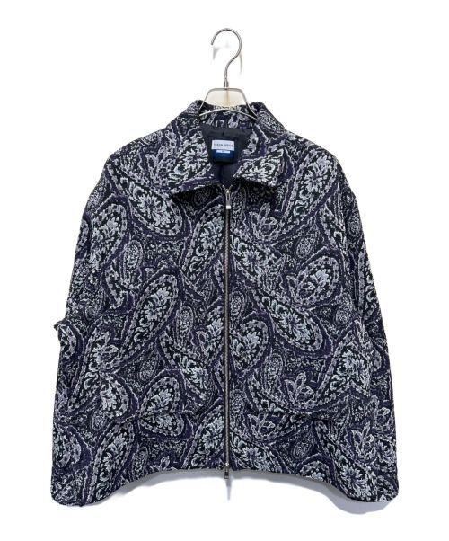 MAISON SPECIAL（メゾンスペシャル）MAISON SPECIAL (メゾンスペシャル) Paisley Jacquard Prime-Over Short Zip Blouson パープル サイズ:2の古着・服飾アイテム