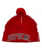 SUPREMEシュプリーム）の古着「Contrast Stitch Beanie コントラスト ステッチ ビーニー ニットキャップ ニット帽」｜レッド