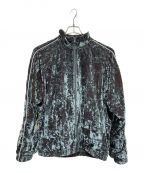 SUPREMEシュプリーム）の古着「23AW Crushed Velvet Track Jacket / クラッシュベルベットトラックジャケット」｜グリーン