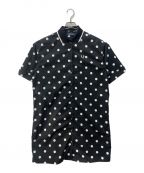 FRED PERRYフレッドペリー）の古着「DOT REVERE SHIRT DRESS」｜ブラック