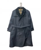 Barbourバブアー）の古着「TRENCH COAT 2 LAYER」｜ネイビー