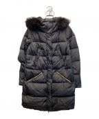 HERNOヘルノ）の古着「FOX FUR FOOD DOWN JACKET」｜ブラック