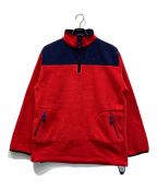 POLO RALPH LAURENポロ・ラルフローレン）の古着「ハーフジップフリーススウェット」｜レッド