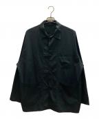 Folli Follieフォリフォリ）の古着「patch pocket shirt jacket」｜ブラック