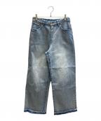 Spick and Spanスピックアンドスパン）の古着「5 1/2 LOOSE-STRAIGHT DENIM」｜ブルー