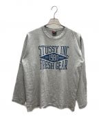 stussyステューシー）の古着「FRESH GEAR プリントカットソー」｜グレー