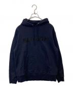 WIND AND SEAウィンダンシー）の古着「BE YOUTH HOODIE刺繍パーカー」｜ネイビー