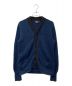 RRL（ダブルアールエル）の古着「VARSITY INDIGO V-NECK CARDIGAN/バーシティーインディゴVネックカーディガン」｜ネイビー×ブラック