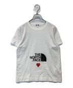 PLAY COMME des GARCONS×THE NORTH FACEプレイ コムデギャルソン×ザ ノース フェイス）の古着「Tシャツ」｜ホワイト