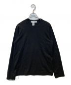 COMME des GARCONS SHIRTコムデギャルソンシャツ）の古着「クルーネックＴシャツ　ロングスリーブカットソー　CDGT1PL　」｜ブラック