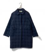 PAUL SMITHポールスミス）の古着「ウールステンカラーコート SCPSGW0211」｜ネイビー