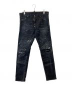 DSQUARED2ディースクエアード）の古着「SKATER JEAN デニムパンツ S74LB0041 S30357」｜ブラック