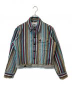 BODEボーディ）の古着「Cotton Kolkata Stripe Jacket」｜マルチカラー