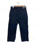 UNIVERSAL PRODUCTS.ユニバーサルプロダクツ）の古着「WASHED NYLON FATIGUE PANTS」｜ネイビー