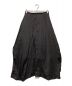 IHNN (イン) CUPRO CURVE SKIRT ブラック サイズ:SIZE38：13000円