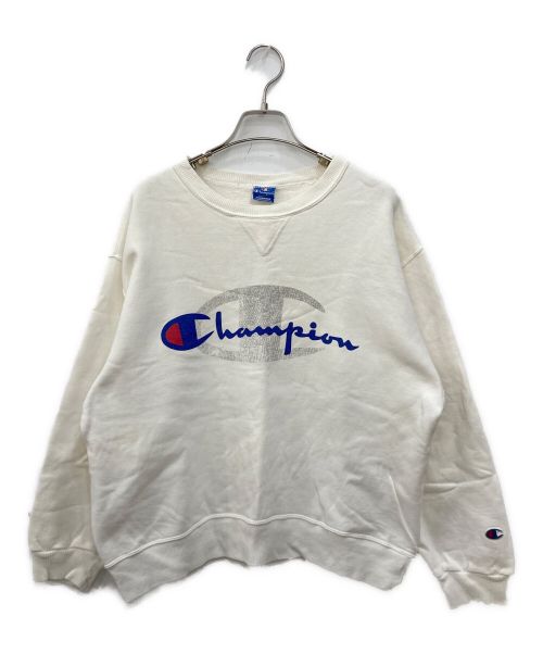 Champion（チャンピオン）Champion (チャンピオン) 90'sクルーネックスウェット ホワイト サイズ:Mの古着・服飾アイテム