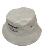 BURBERRYバーバリー）の古着「Horseferry Cotton Bucket Hat　ホースフェリーコットンバケットハット」｜アイボリー