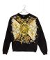 VERSACE（ヴェルサーチ）の古着「BAROCCO ACANTHUS Sweatshirt」｜ブラック×イエロー