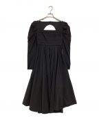 LE CIEL BLEUルシェルブルー）の古着「Textured Empire Dress」｜ブラック