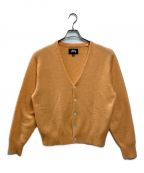 stussyステューシー）の古着「BRUSHED CARDIGAN」｜オレンジ