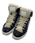 MM6 Maison Margielaエムエムシックス メゾンマルジェラ）の古着「furry trim sneaker」｜ブラック