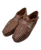 STEVEN ALANスティーブンアラン）の古着「GURKHA LEATHER SANDALS」｜ブラウン