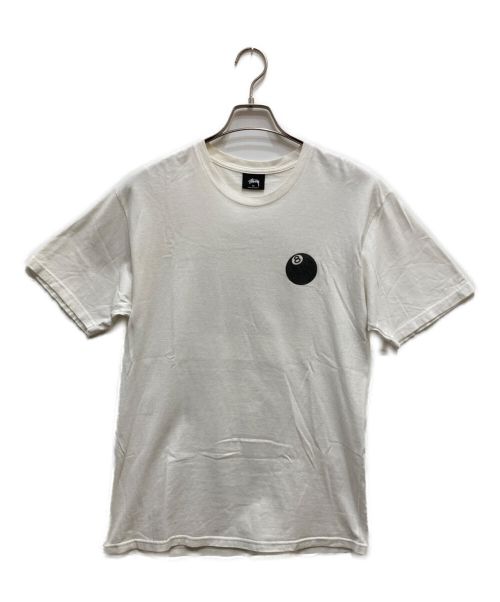 stussy（ステューシー）stussy (ステューシー) DOVER STREET MARKET (ドーバー ストリート マーケット) エイトボールプリントTシャツ ホワイト サイズ:Mの古着・服飾アイテム