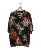 Denham×ATELIER RESERVEデンハム×アトリエリザーブ）の古着「HAWAI SHIRT」｜ブラック