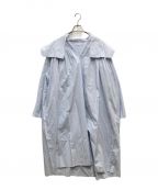 SEEALLシーオール）の古着「GATHER SMOCK DRESS/ギャザー スモック ドレス」｜スカイブルー